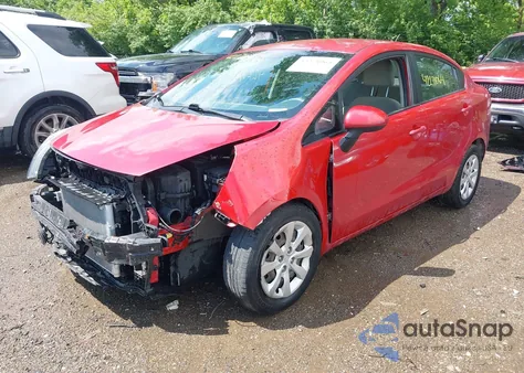 2014 Kia Rio Lx из США, поврежденный, VIN KNADM4A32E6415456